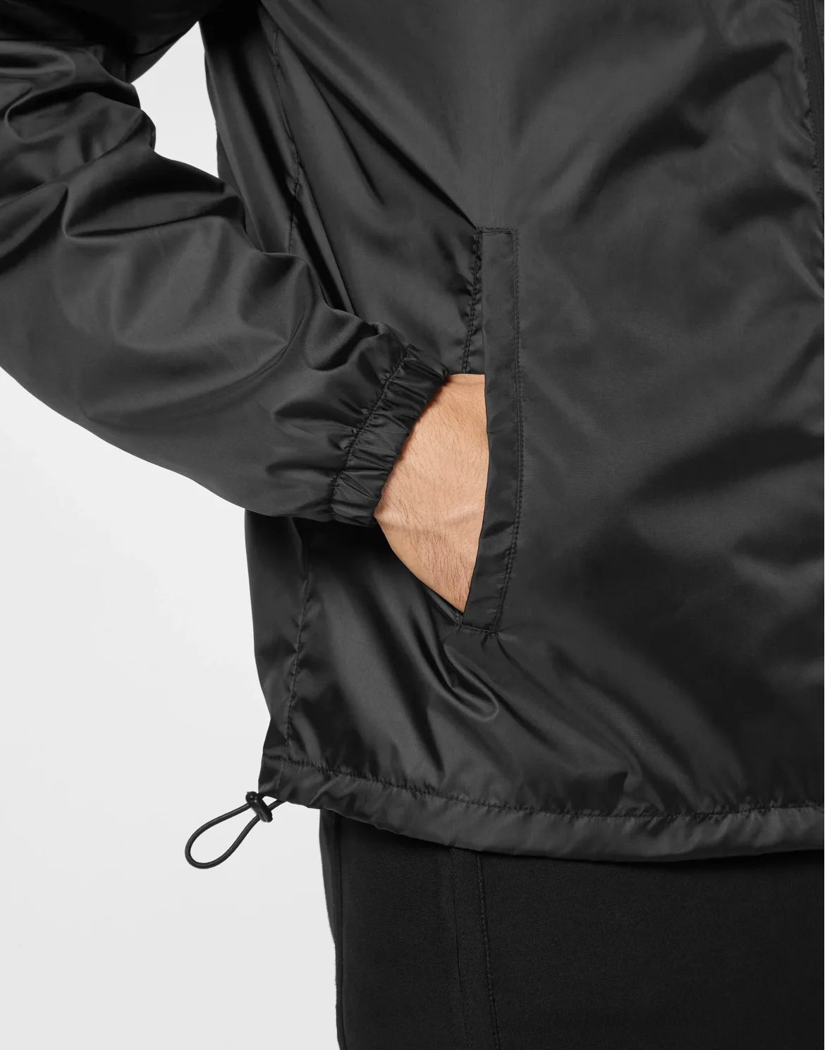 Nylon Windbreaker, цвет: Черный