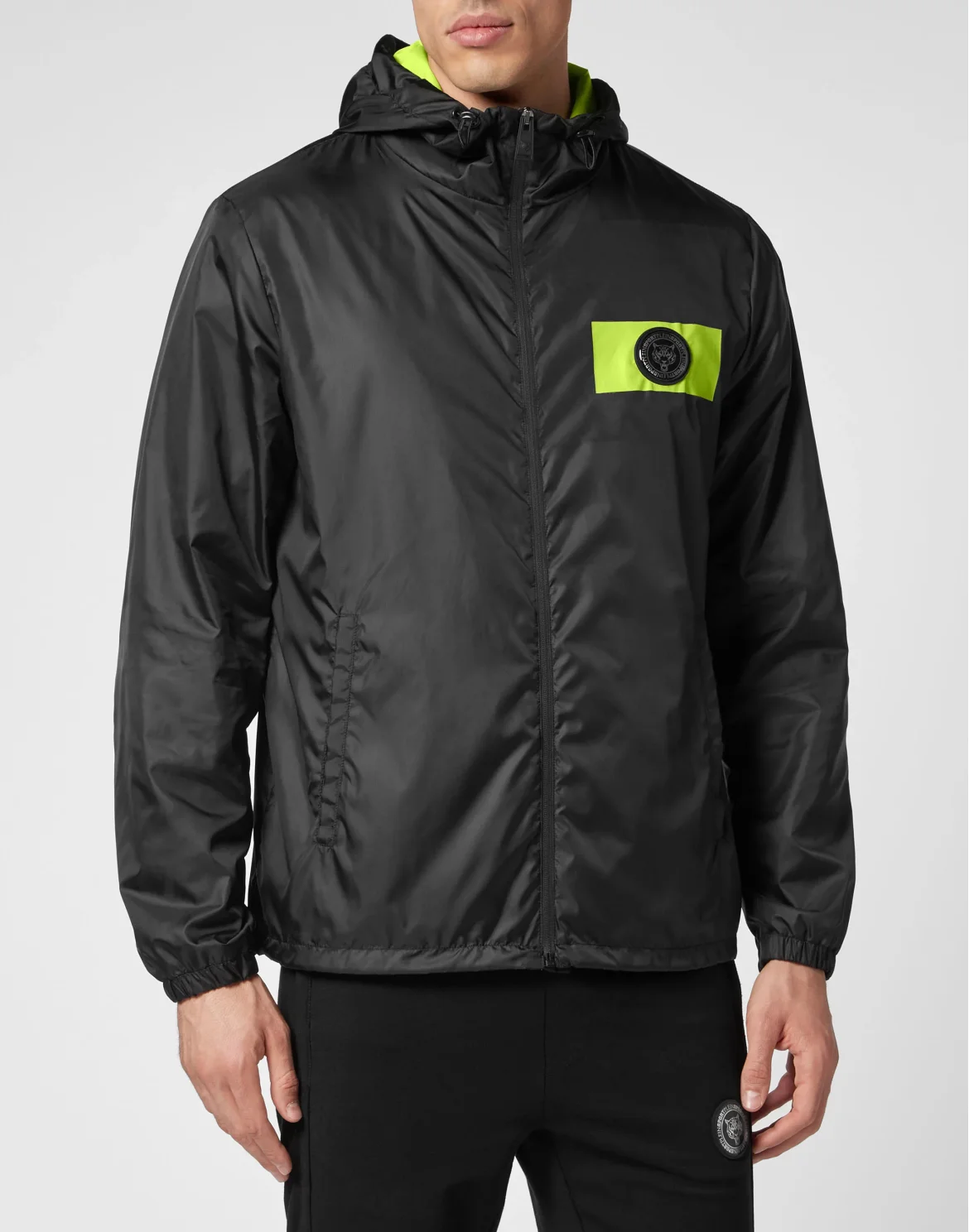 Nylon Windbreaker, цвет: Черный