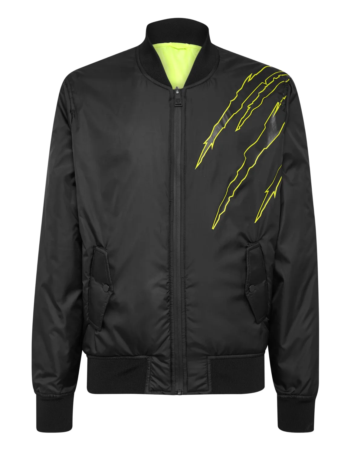 Nylon Bomber Jacket Scratch, цвет: Черный