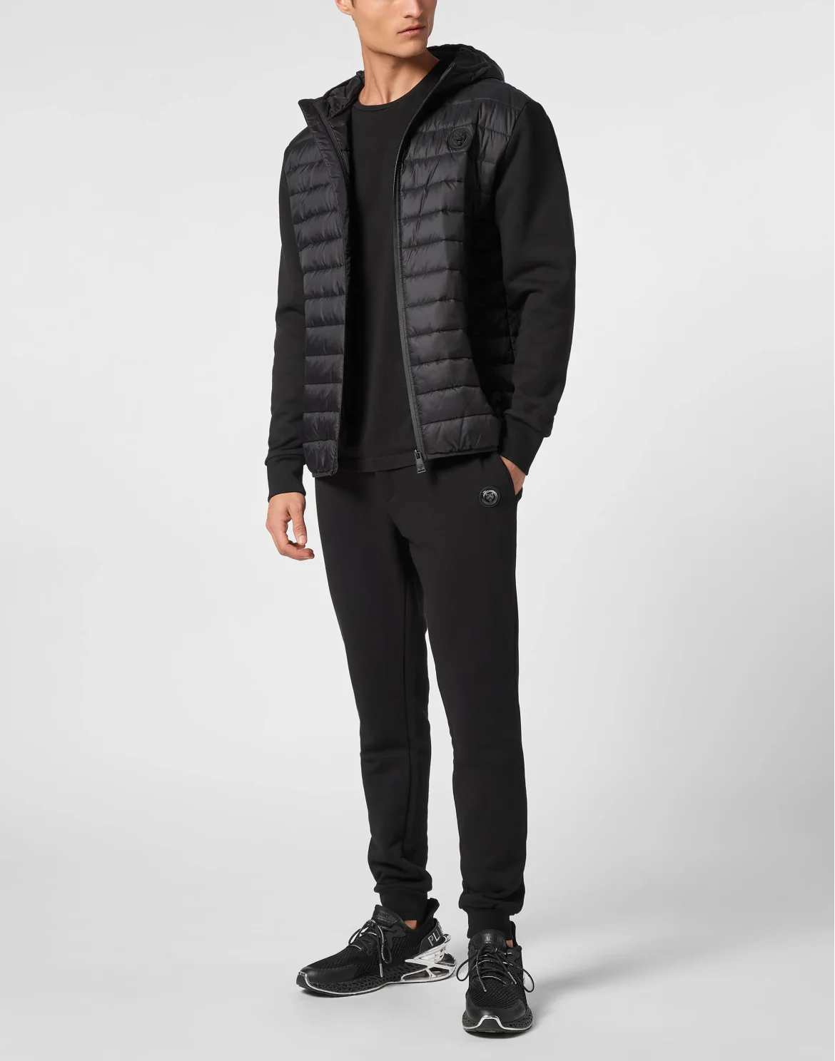 Nylon Padded Jacket, цвет: Черный