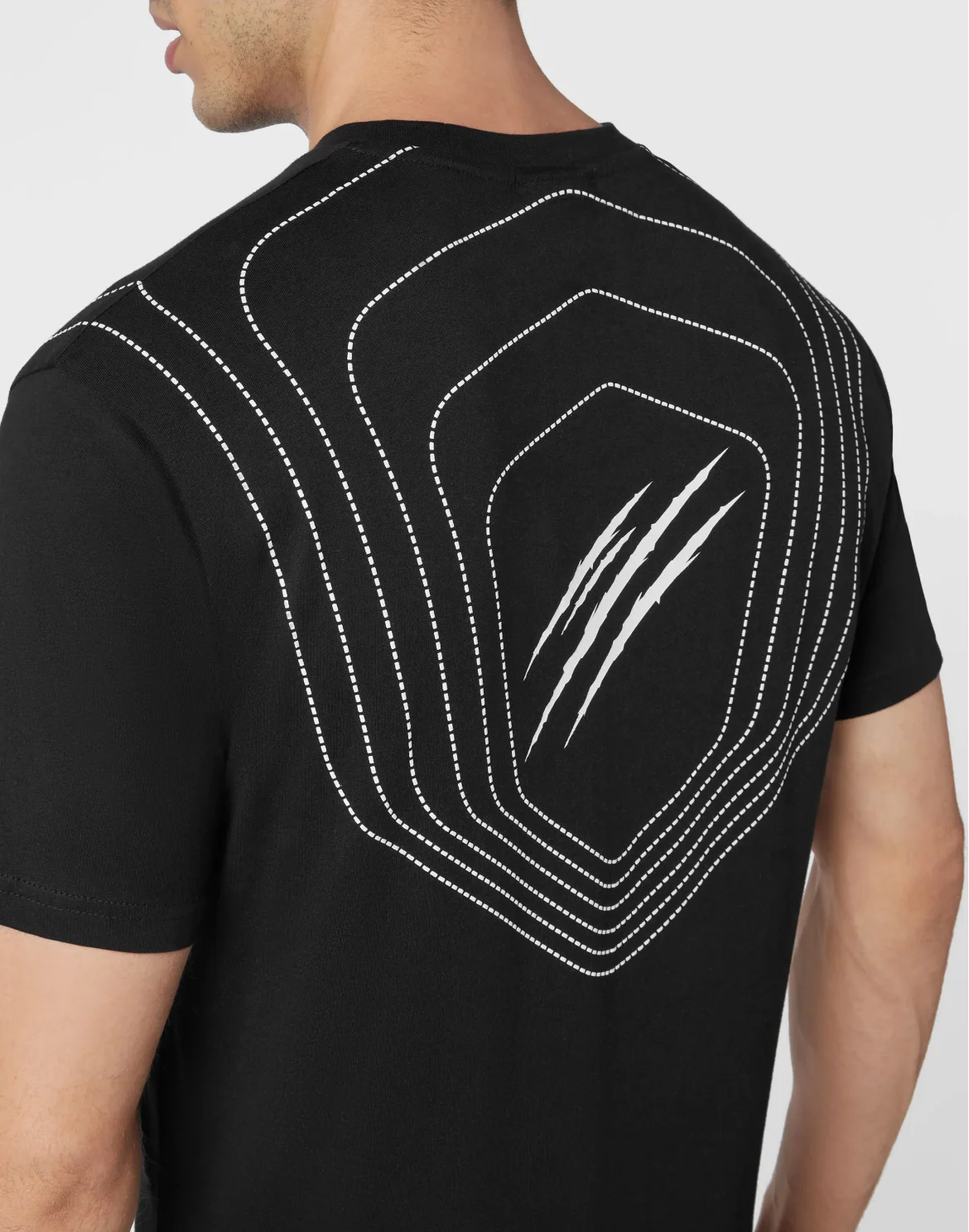 T-shirt Round Neck SS Scratch, цвет: Черный
