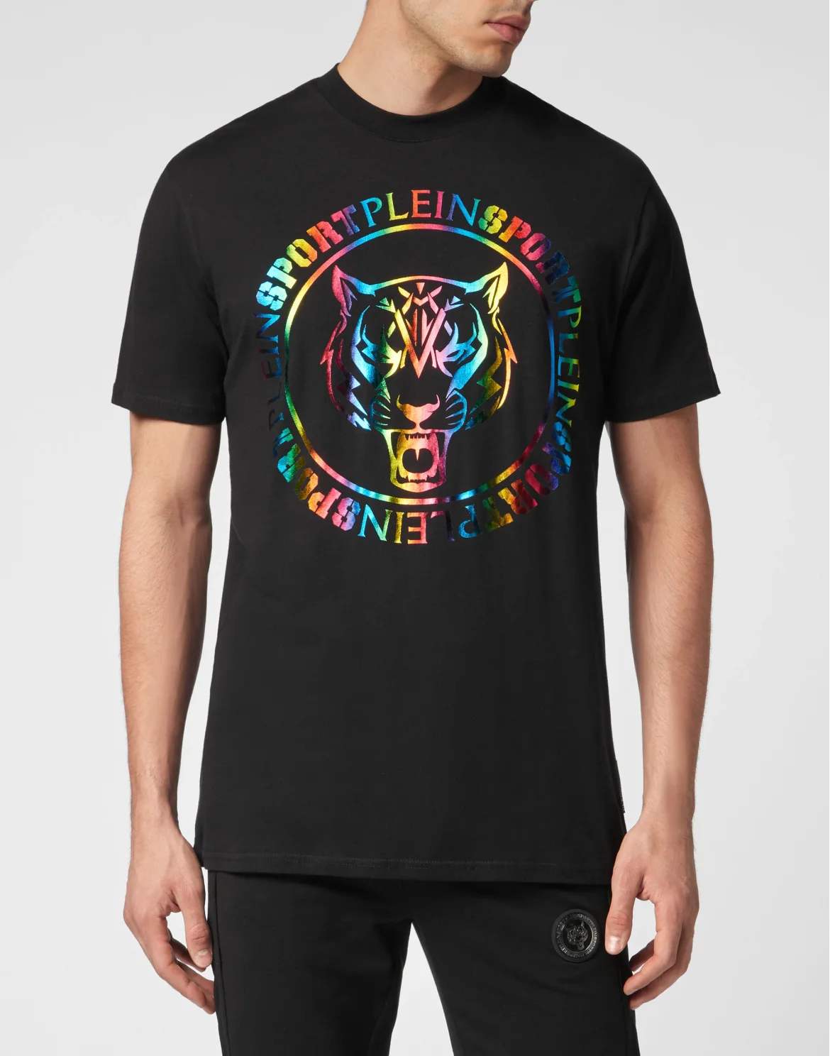 T-shirt Round Neck SS Carbon Tiger, цвет: Черный