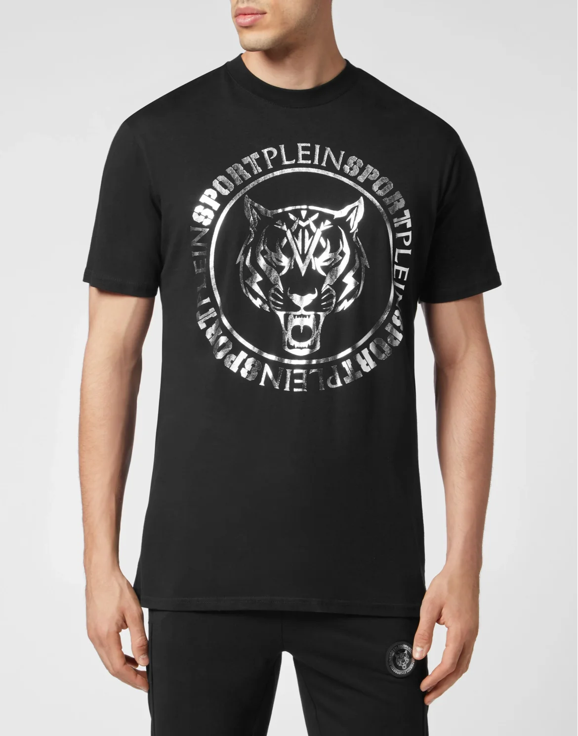 T-shirt Round Neck SS Carbon Tiger, цвет: Черный