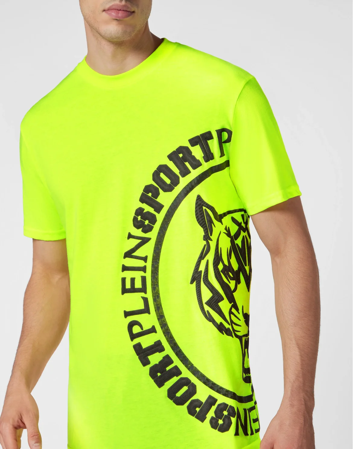 T-shirt Round Neck SS Carbon Tiger, цвет: Желтый