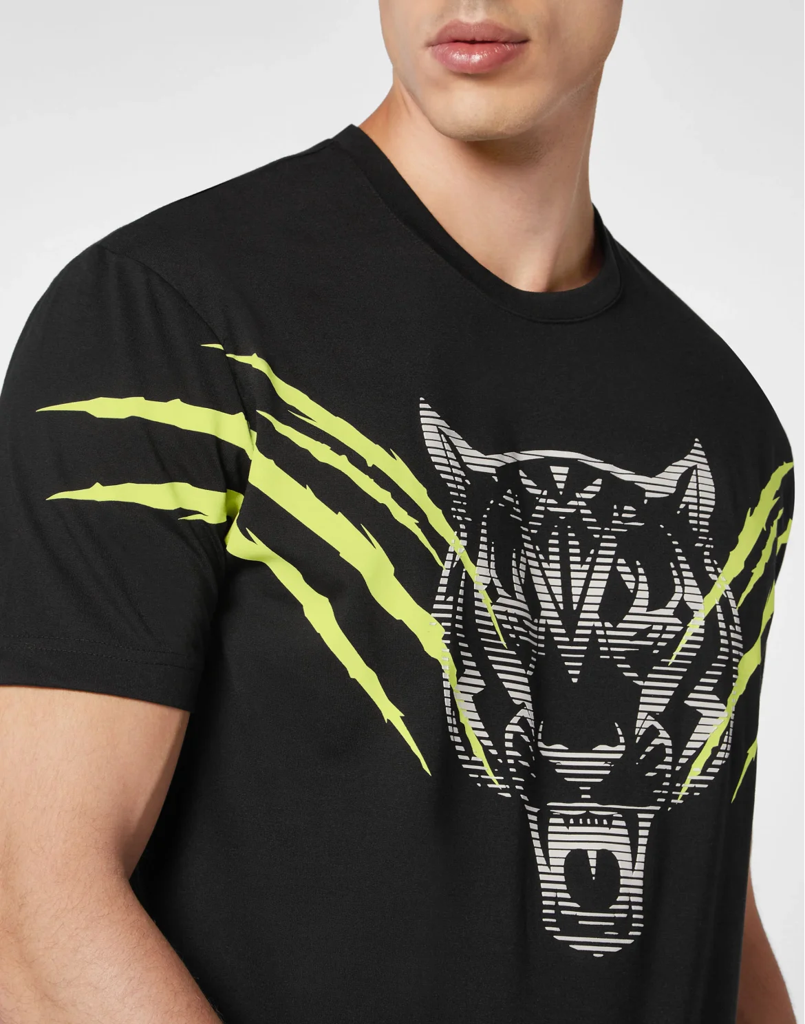 T-shirt Round Neck SS Tiger Line, цвет: Черный