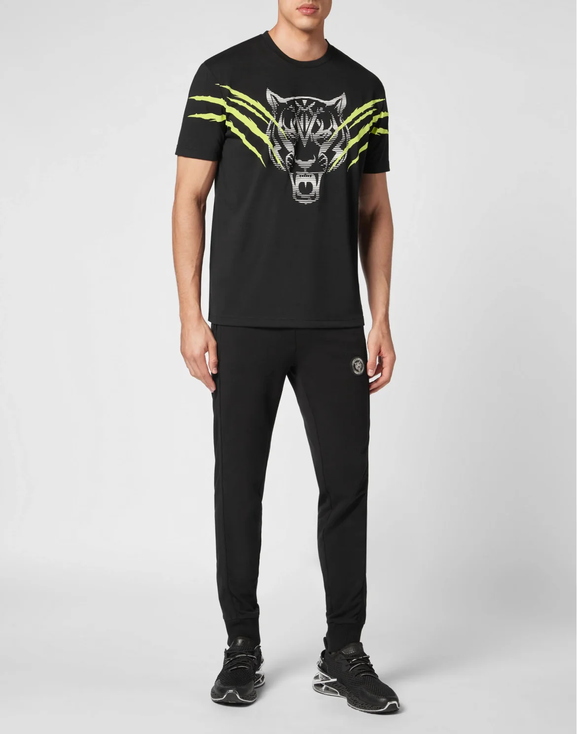 T-shirt Round Neck SS Tiger Line, цвет: Черный