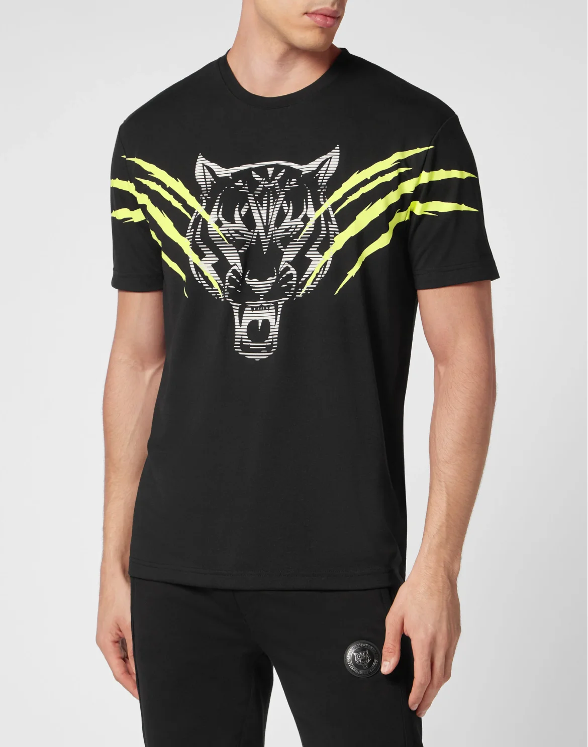 T-shirt Round Neck SS Tiger Line, цвет: Черный
