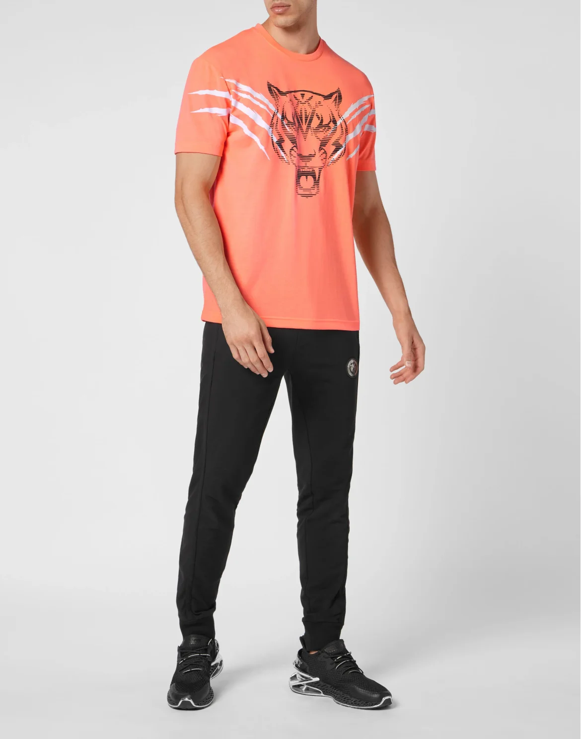 T-shirt Round Neck SS Tiger Line, цвет: Оранжевый