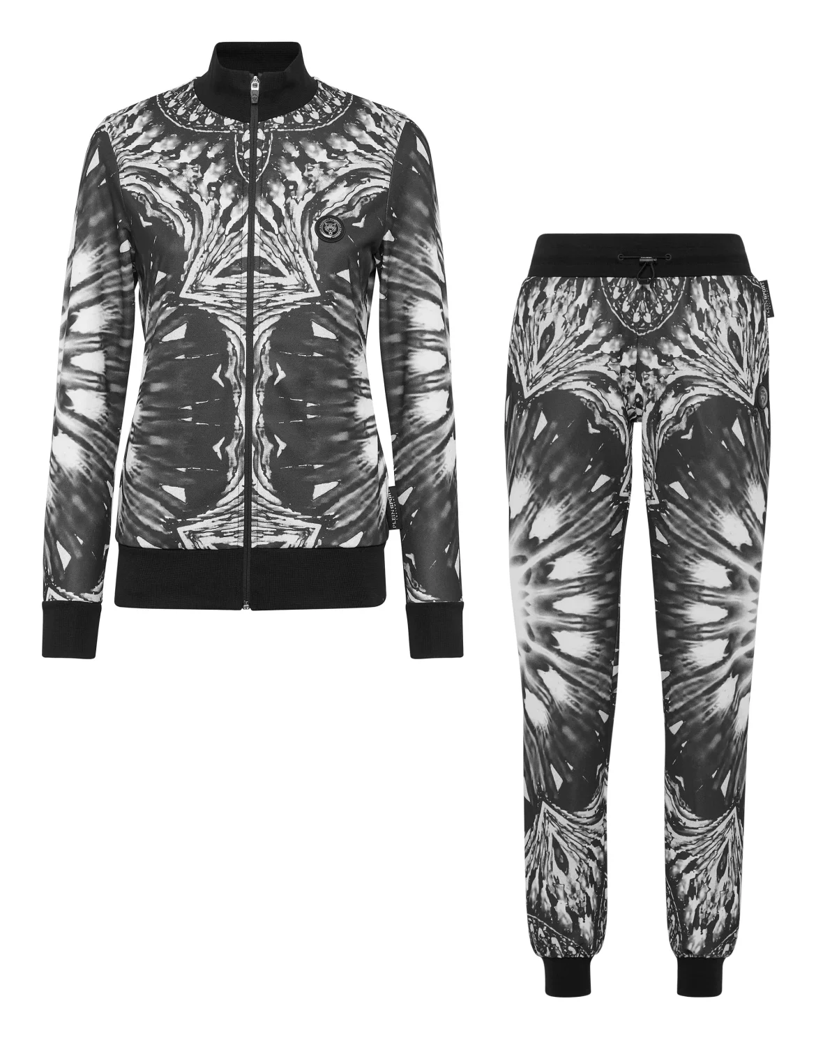 Triacetate Jogging Tracksuit: Top/Trousers Optical Flower, цвет: Черный