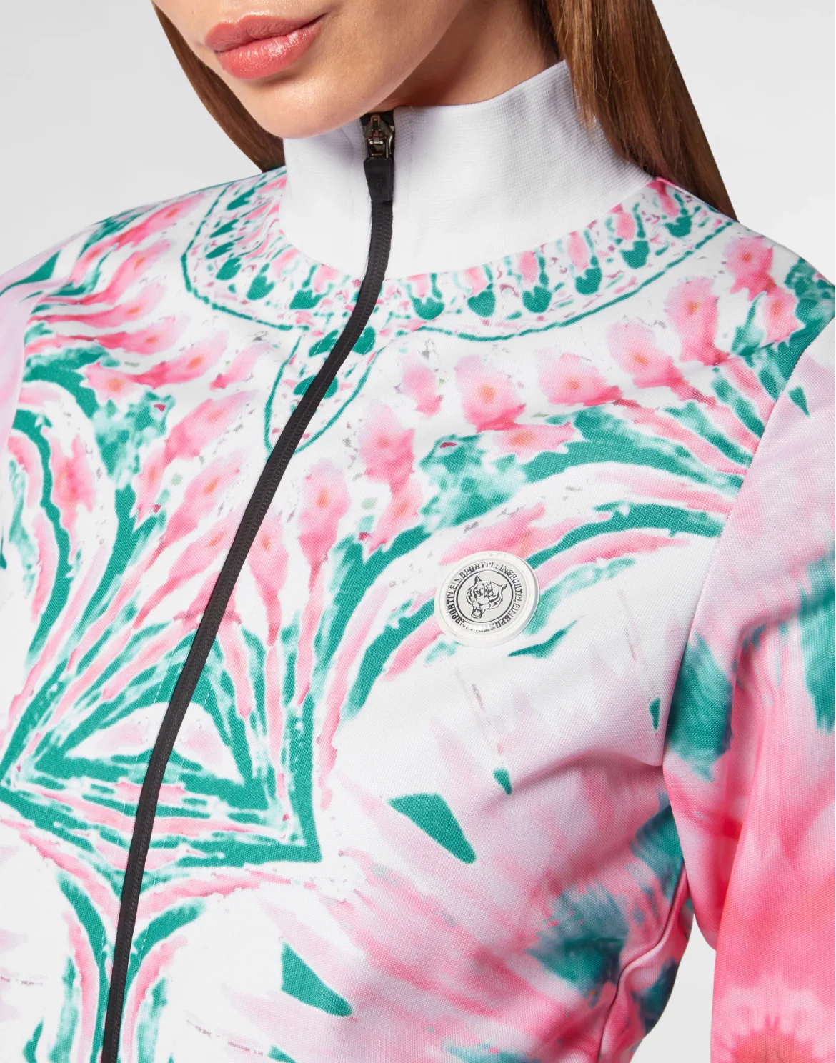 Triacetate Jogging Tracksuit: Top/Trousers Optical Flower, цвет: Розовый