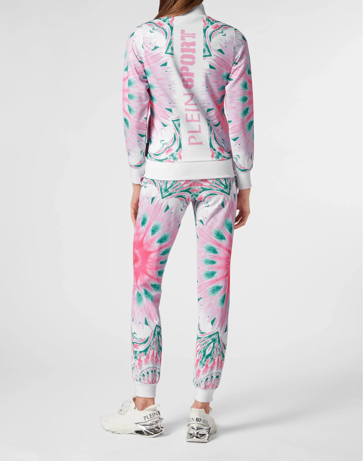 Triacetate Jogging Tracksuit: Top/Trousers Optical Flower, цвет: Розовый