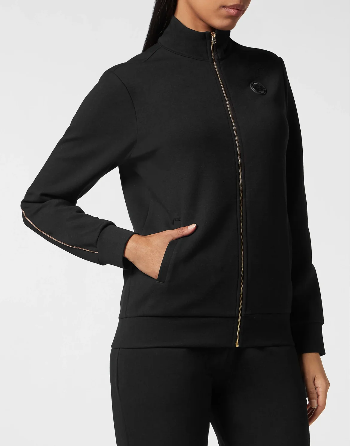 Triacetate Jogging Tracksuit: Top/Trousers Basic, цвет: Черный