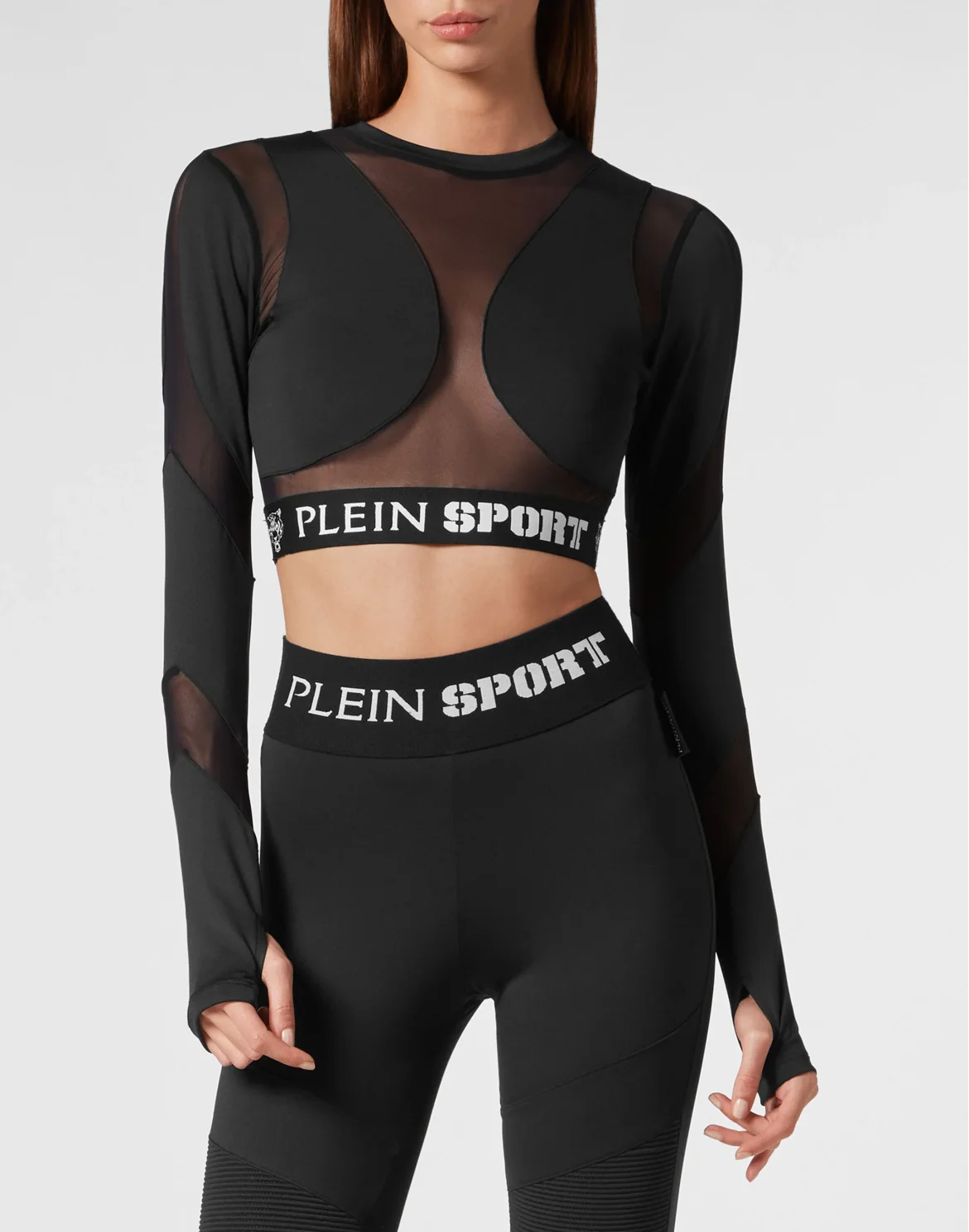 Cropped Top LS Basic, цвет: Черный