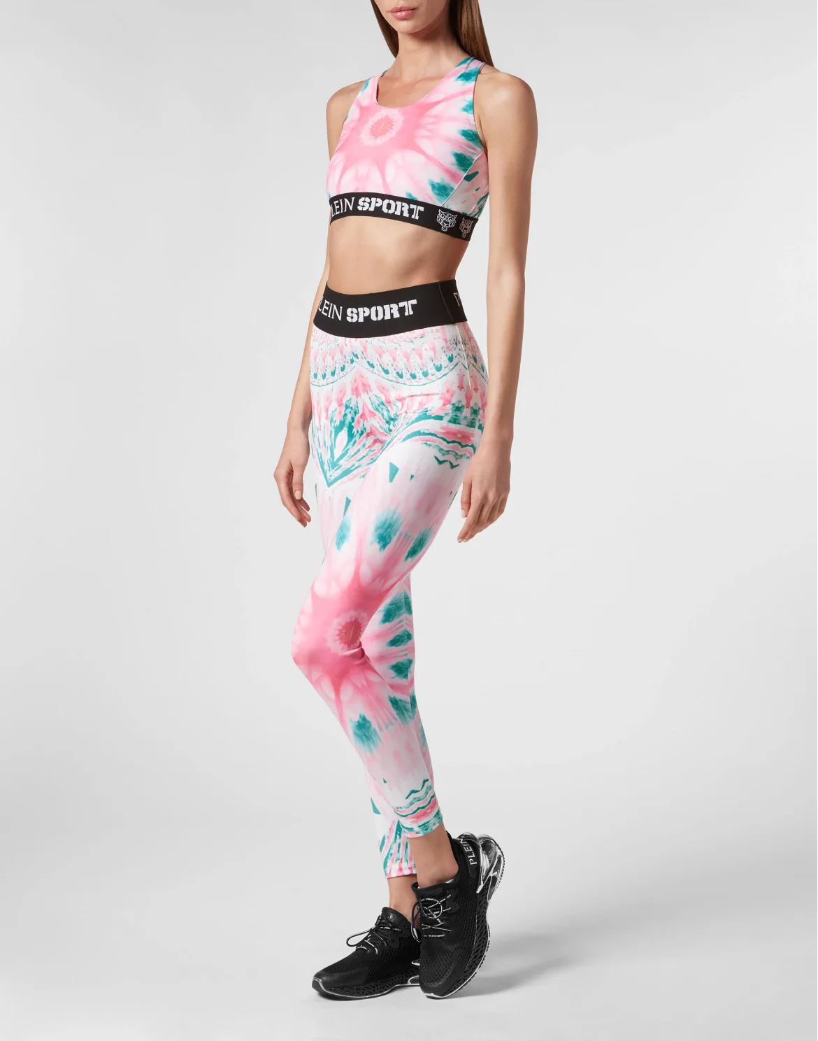 Jogging Bra Optical Flower, цвет: Розовый