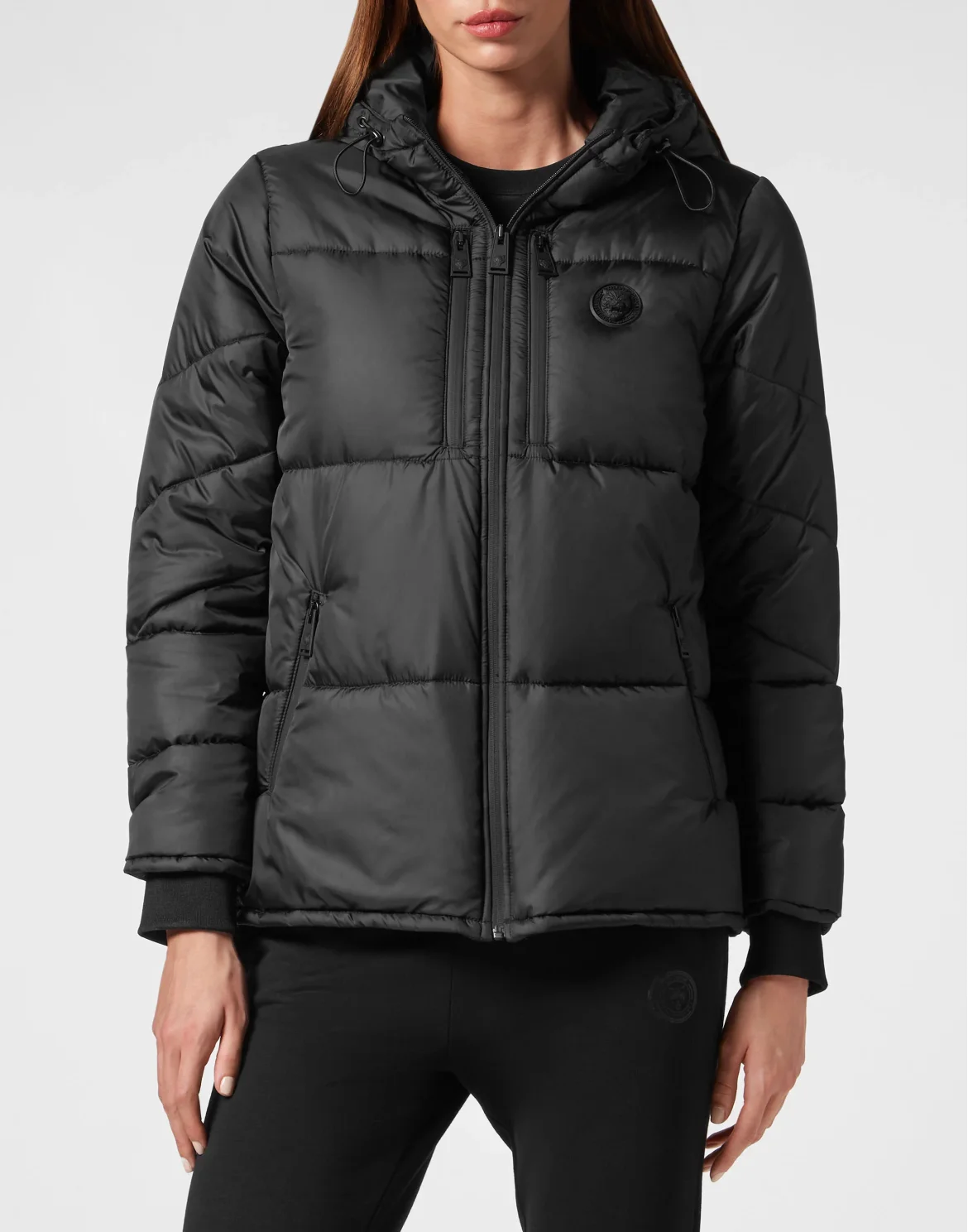Nylon Puffer Jacket, цвет: Черный