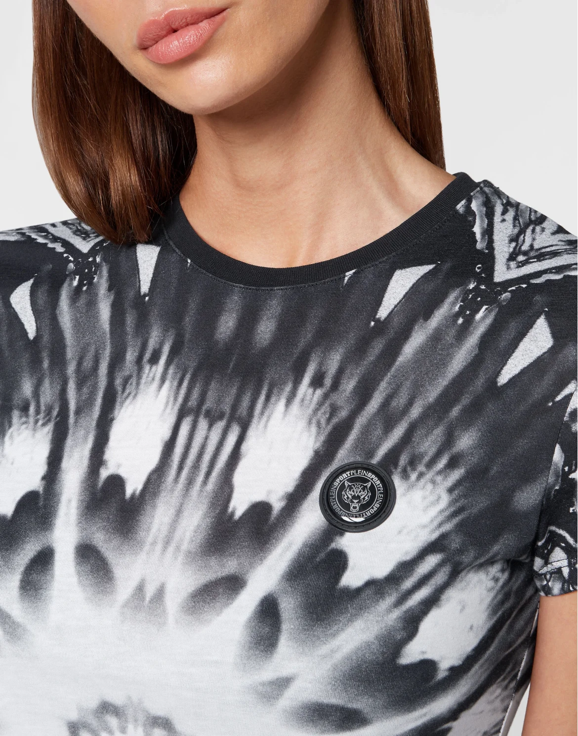 T-Shirt Sexy Pure Fit Optical Flower, цвет: Черный