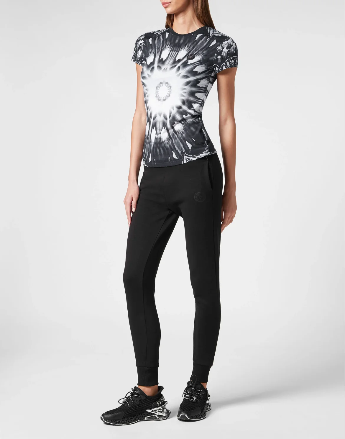 T-Shirt Sexy Pure Fit Optical Flower, цвет: Черный