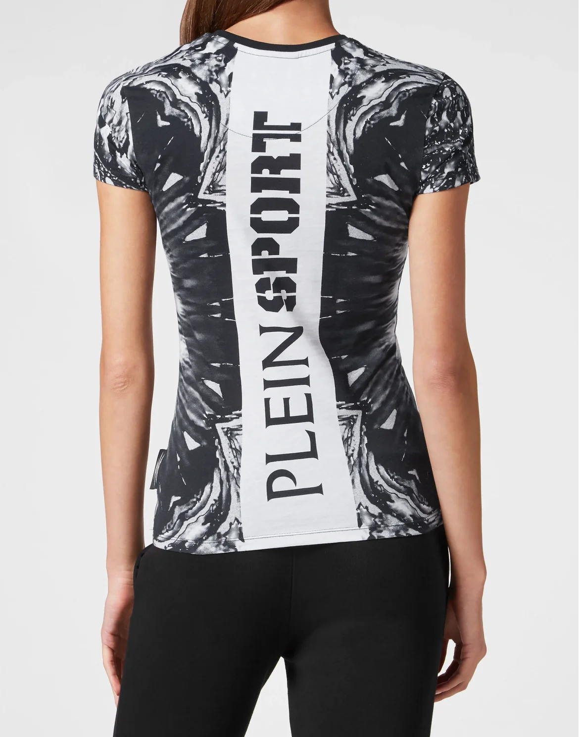 T-Shirt Sexy Pure Fit Optical Flower, цвет: Черный