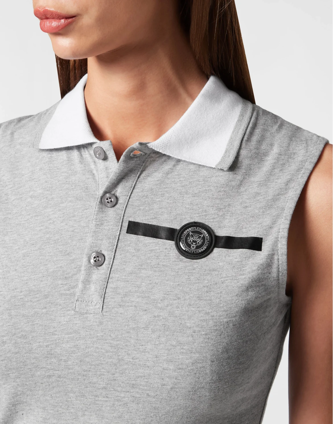 Sleveless Polo Basic, цвет: Серый