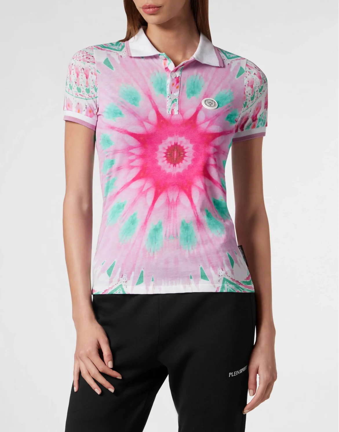 Polo Shirt Optical Flower, цвет: Розовый