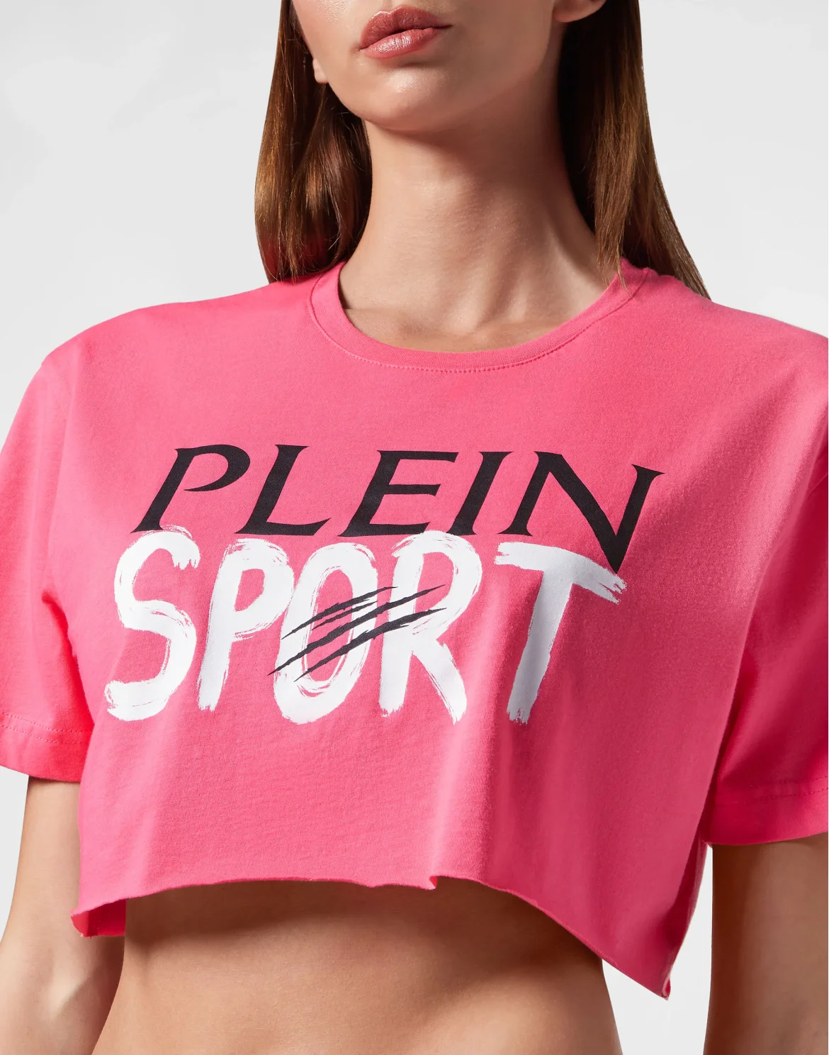 Cropped  T-shirt Basic, цвет: Розовый