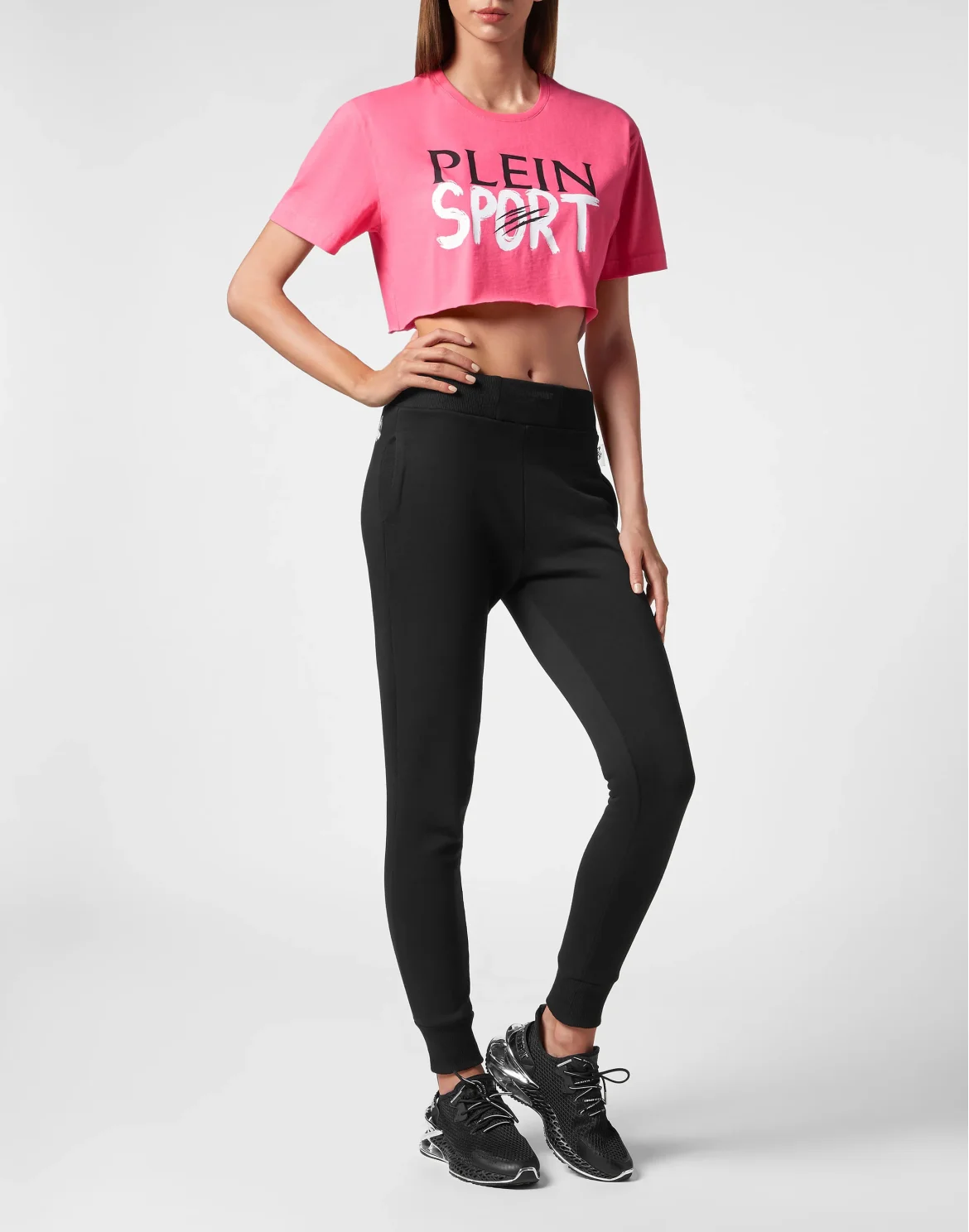 Cropped  T-shirt Basic, цвет: Розовый