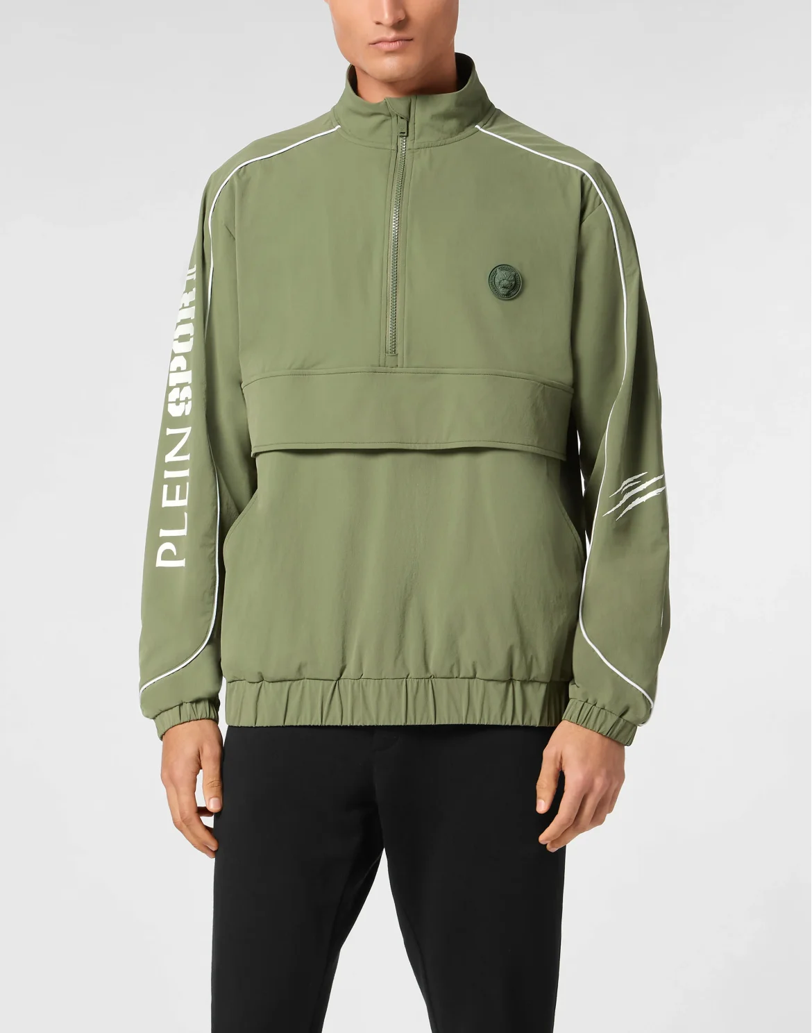 Nylon Piping Anorak LS Scratch, цвет: Серый