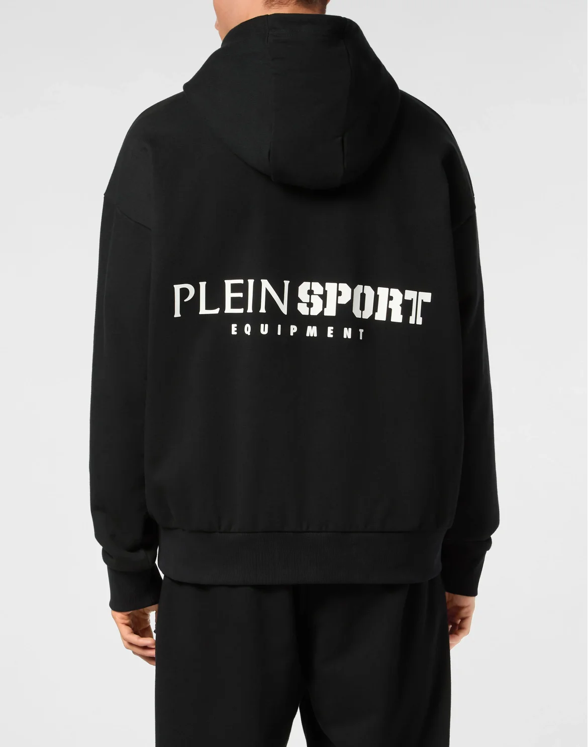 Oversize Hoodie Sweatshirt LS Scratch, цвет: Черный