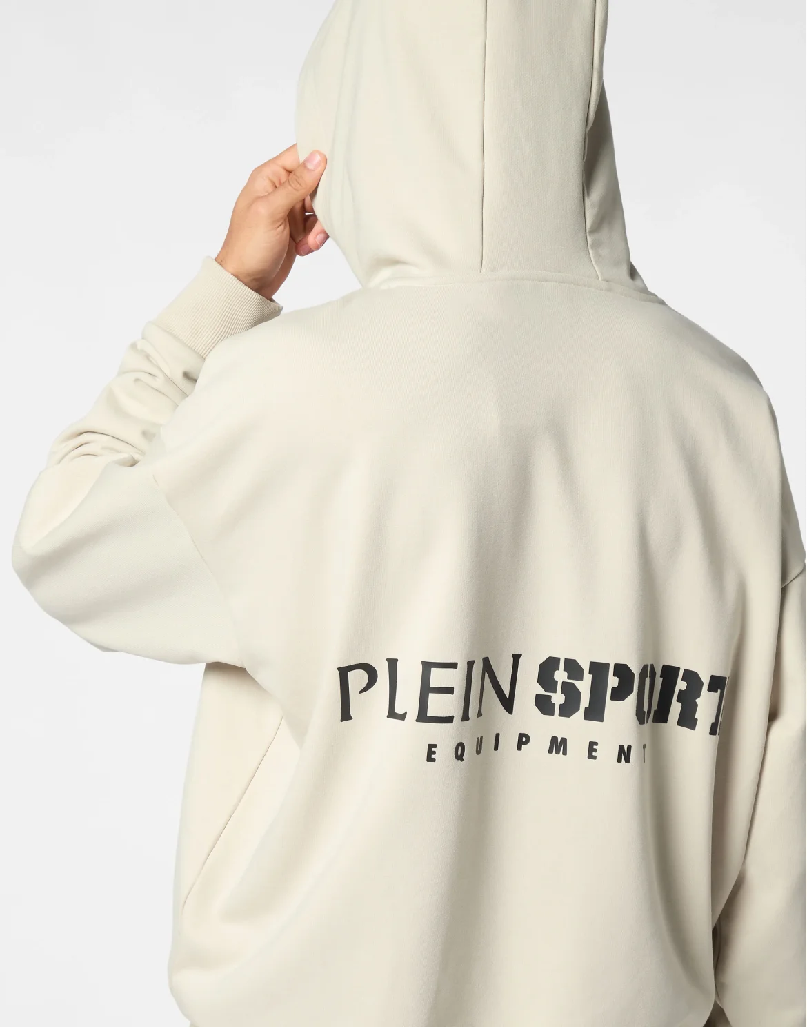 Oversize Hoodie Sweatshirt LS Scratch, цвет: Серый