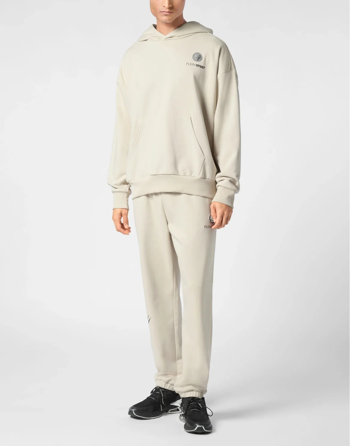 Oversize Hoodie Sweatshirt LS Scratch, цвет: Серый