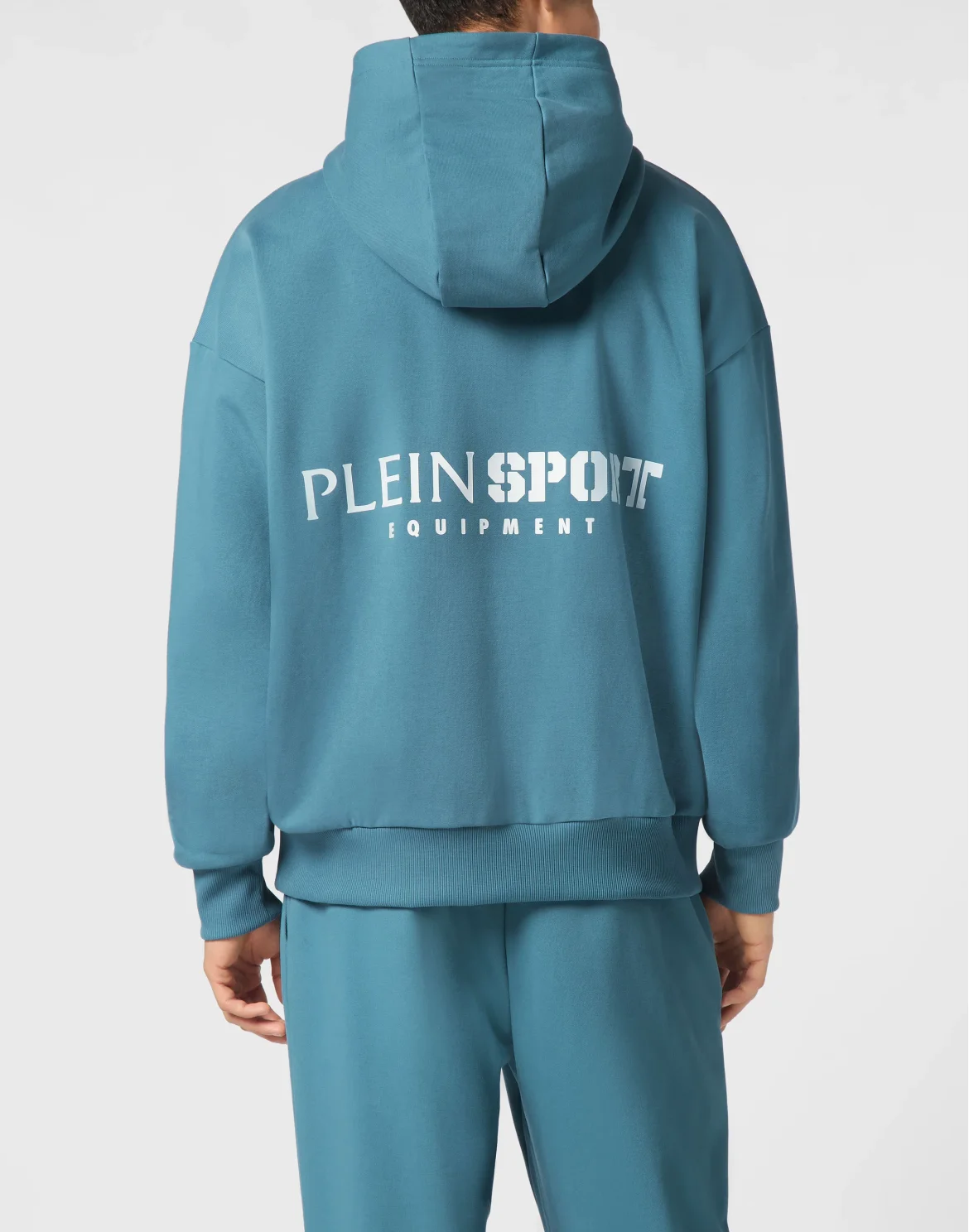 Oversize Hoodie Sweatshirt LS Scratch, цвет: Бирюзовый