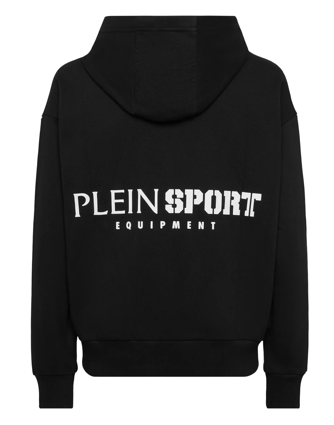 Oversize Zipped Hoodie Sweatshirt LS Scratch, цвет: Черный