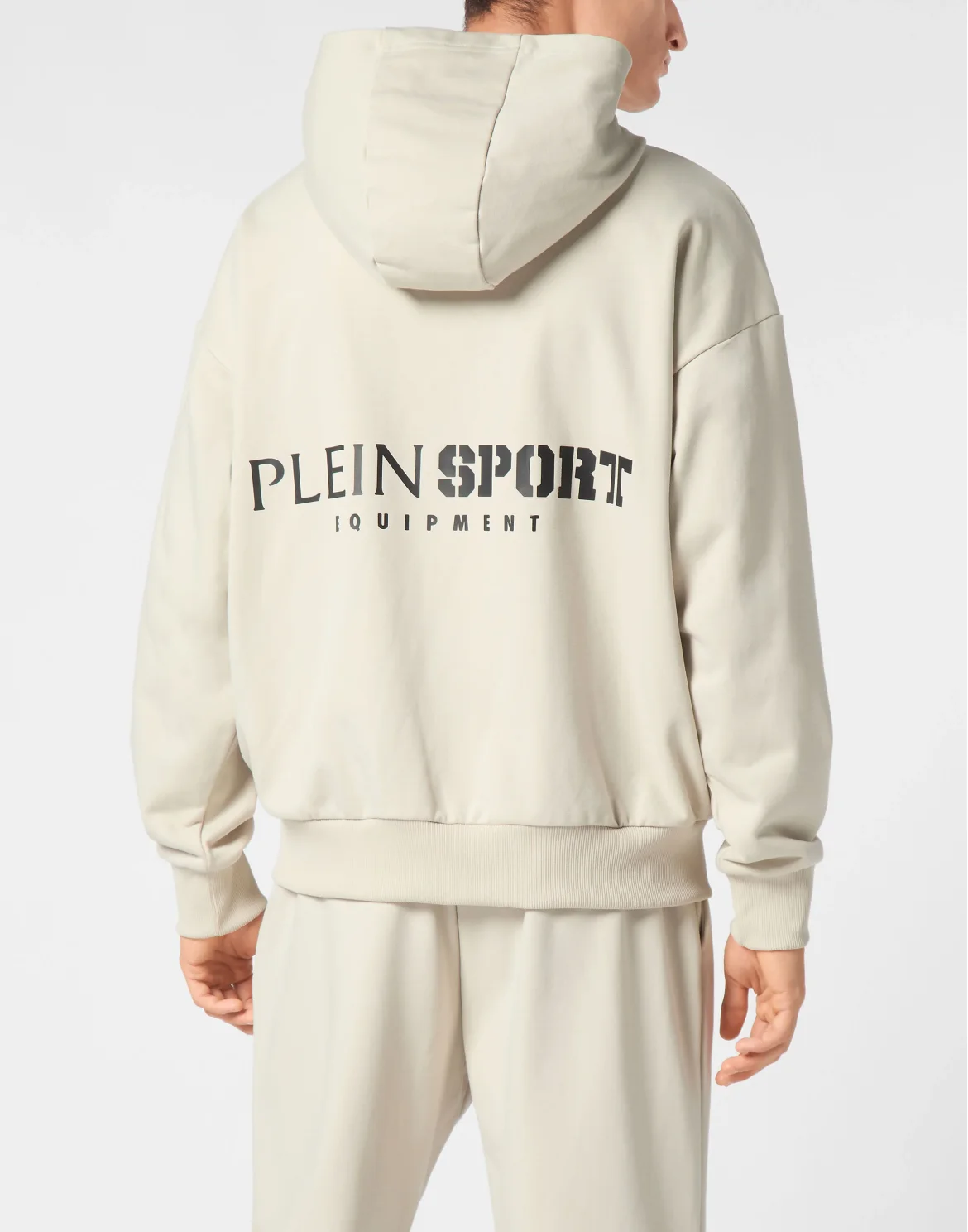 Oversize Zipped Hoodie Sweatshirt LS Scratch, цвет: Серый