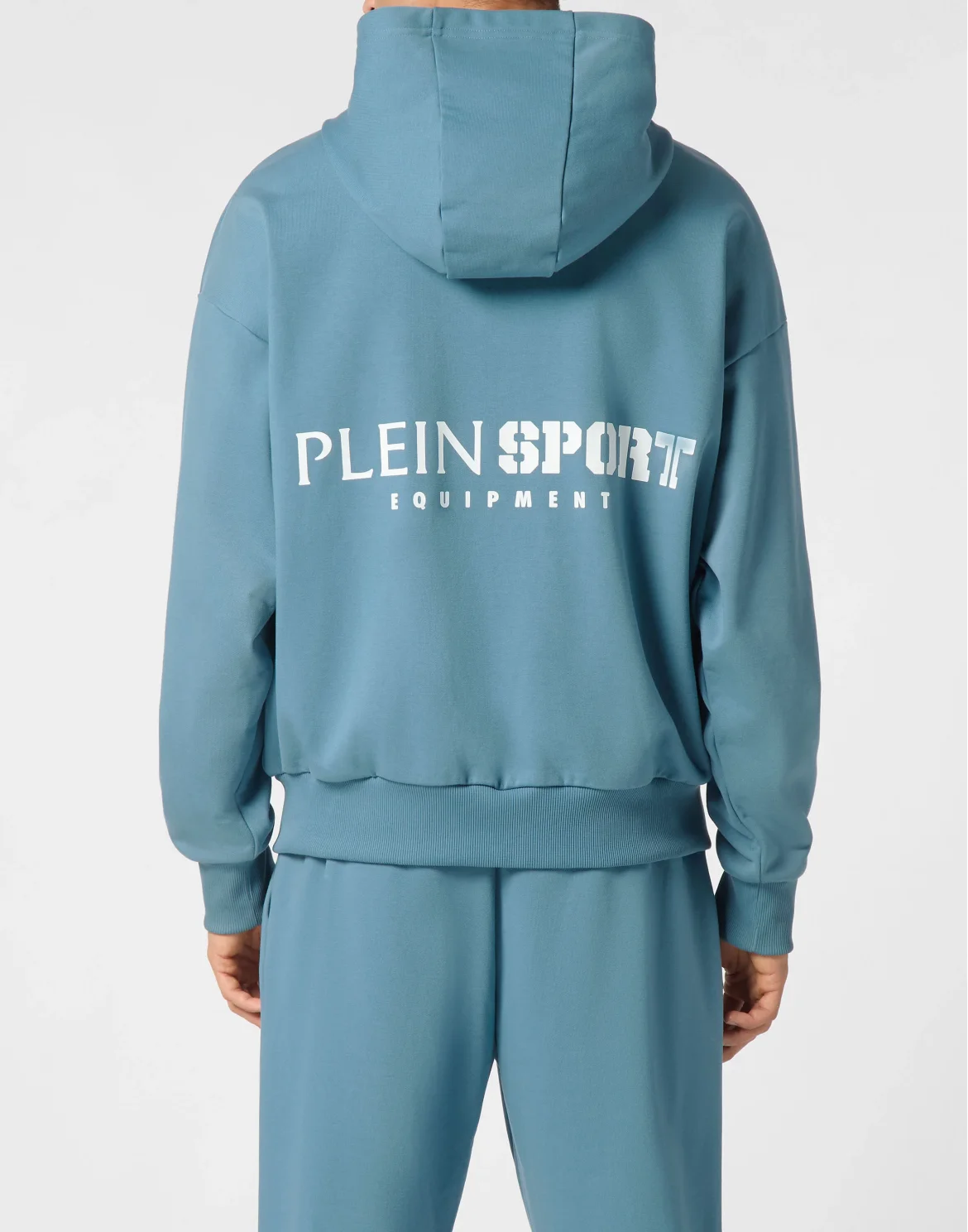 Oversize Zipped Hoodie Sweatshirt LS Scratch, цвет: Бирюзовый