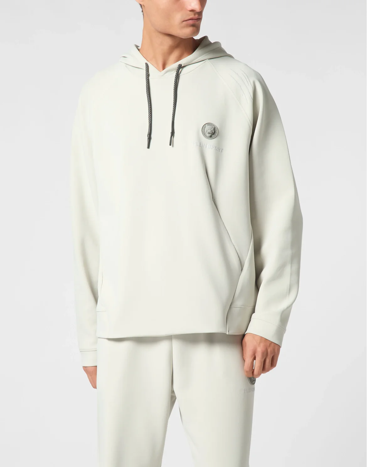Technical Oversize Hoodie Sweatshirt LS, цвет: Серый