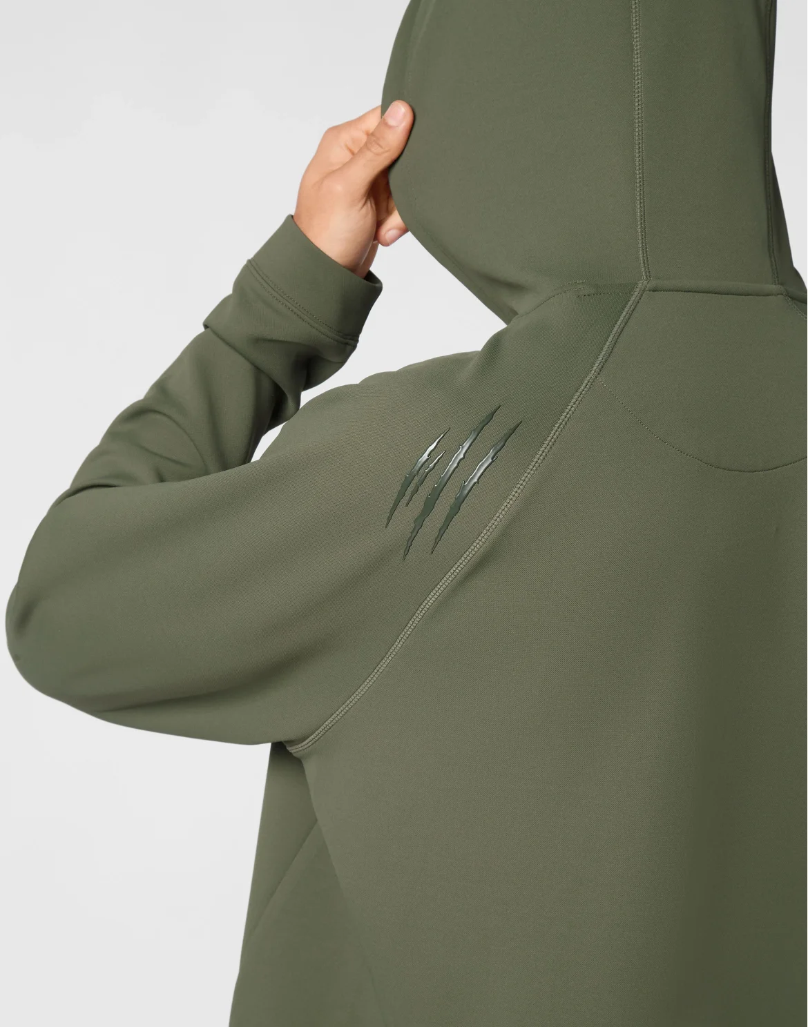 Technical Oversize Hoodie Sweatshirt LS, цвет: Серый