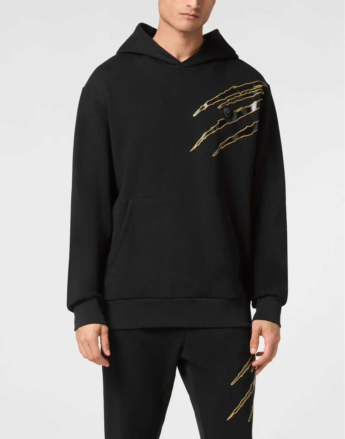 Cotton Hoodie Sweatshirt LS Lamina Scratch, цвет: Золотой