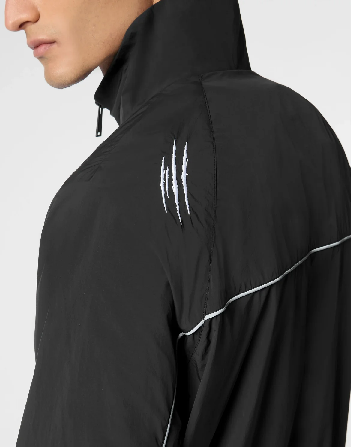 Technical Jogging Bomber Jacket LS Scratch, цвет: Черный
