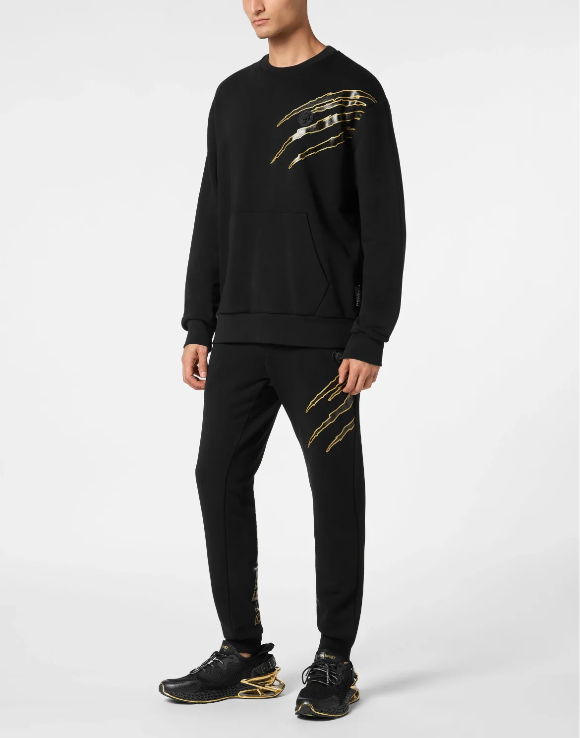 Cotton Sweatshirt Round Neck LS Lamina Scratch, цвет: Золотой