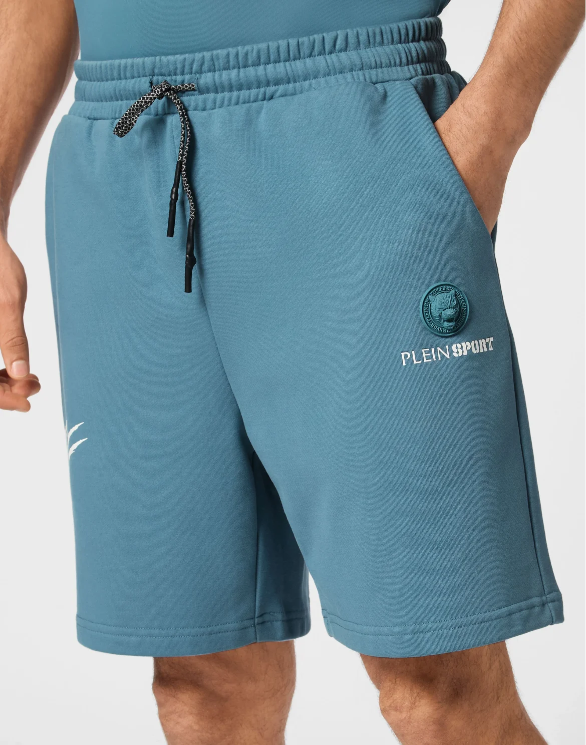 Loose Fit Jogging Shorts Scratch, цвет: Бирюзовый