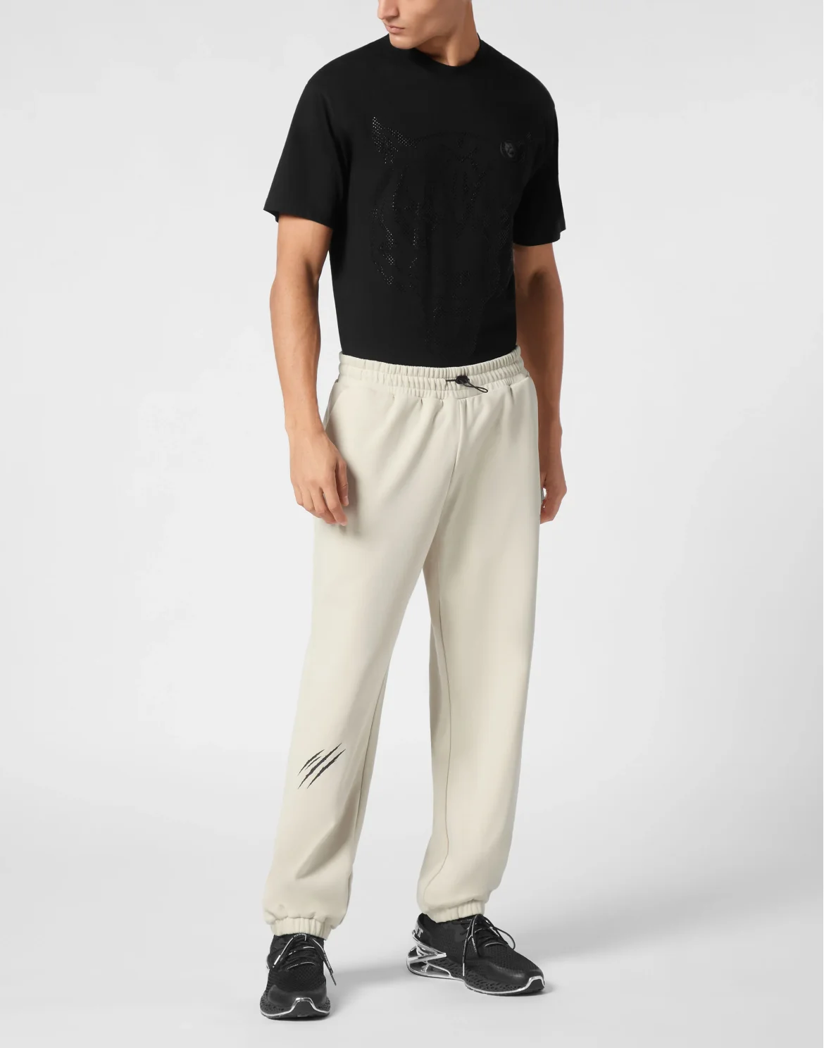 Loose Fit Jogging Pants Scratch, цвет: Серый