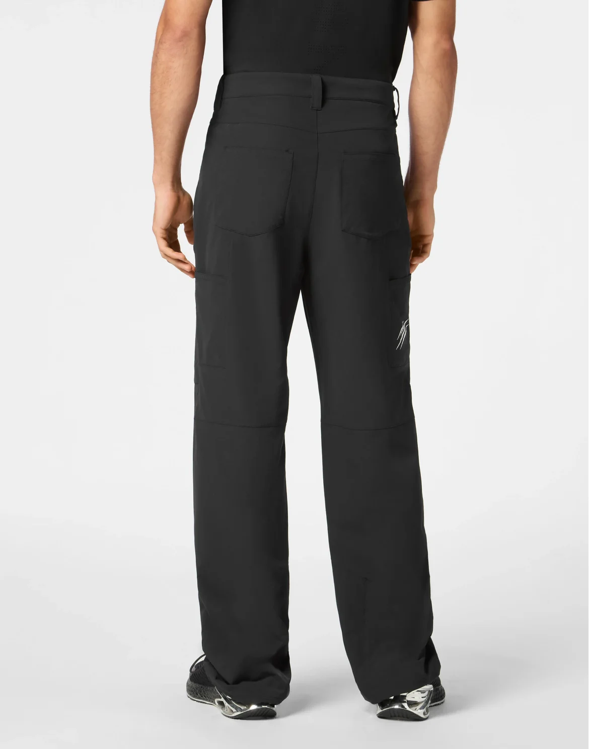 Technical Nylon Loose Fit Cargo Trousers Scratch, цвет: Черный
