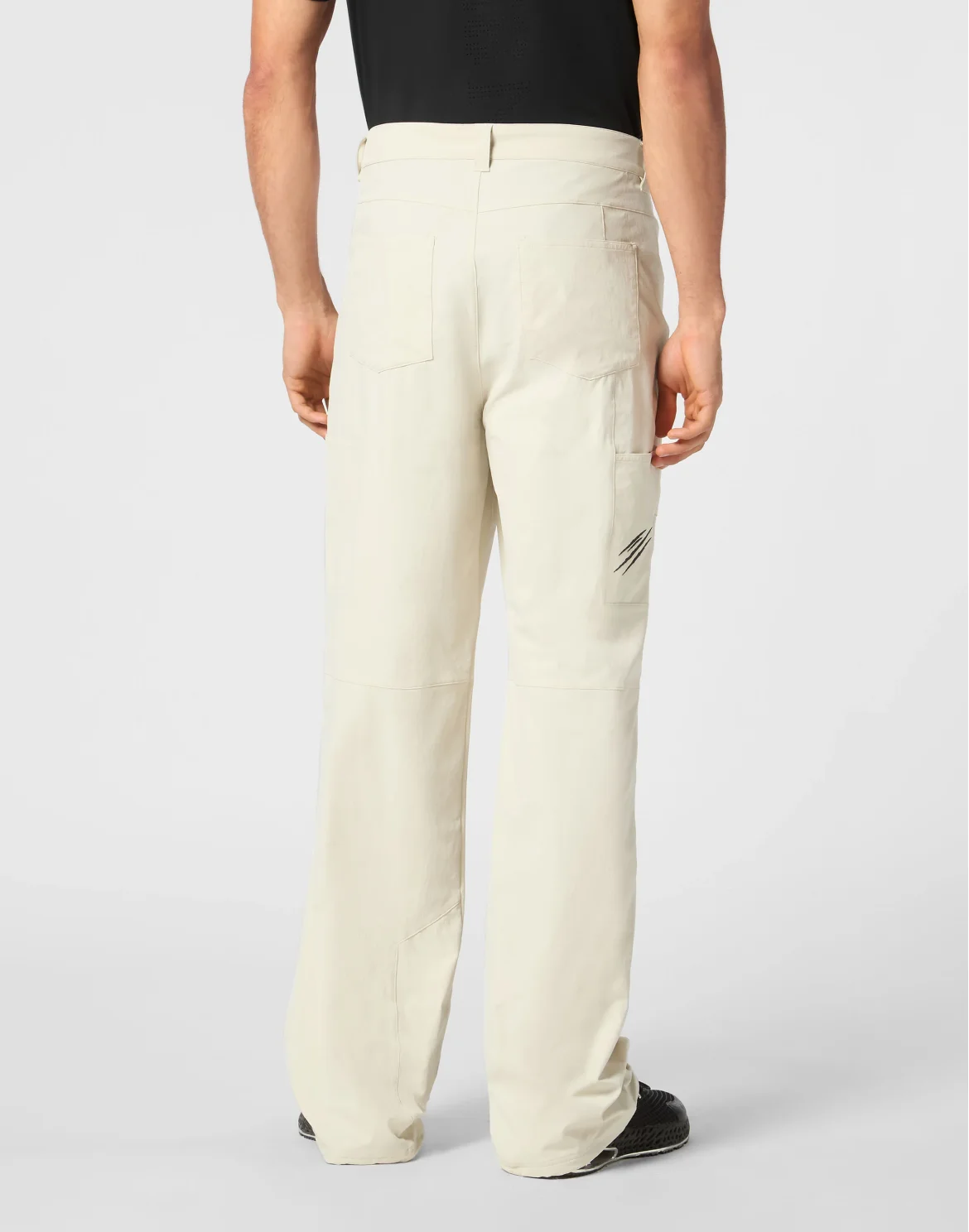 Technical Nylon Loose Fit Cargo Trousers Scratch, цвет: Серый