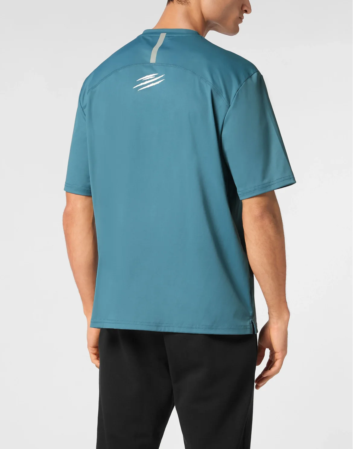 Micro Rib T-shirt Round Neck SS, цвет: Бирюзовый
