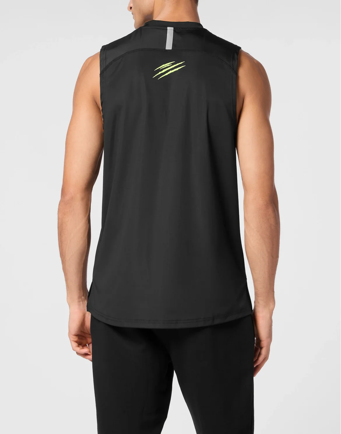 Micro Rib Tank Top Round Neck, цвет: Черный