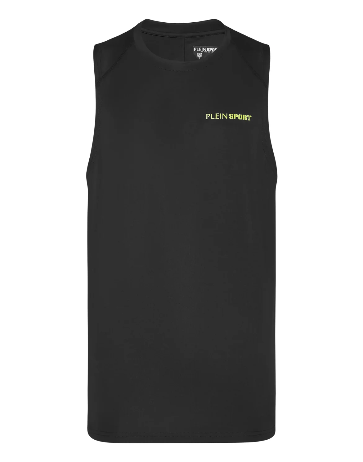 Micro Rib Tank Top Round Neck, цвет: Черный
