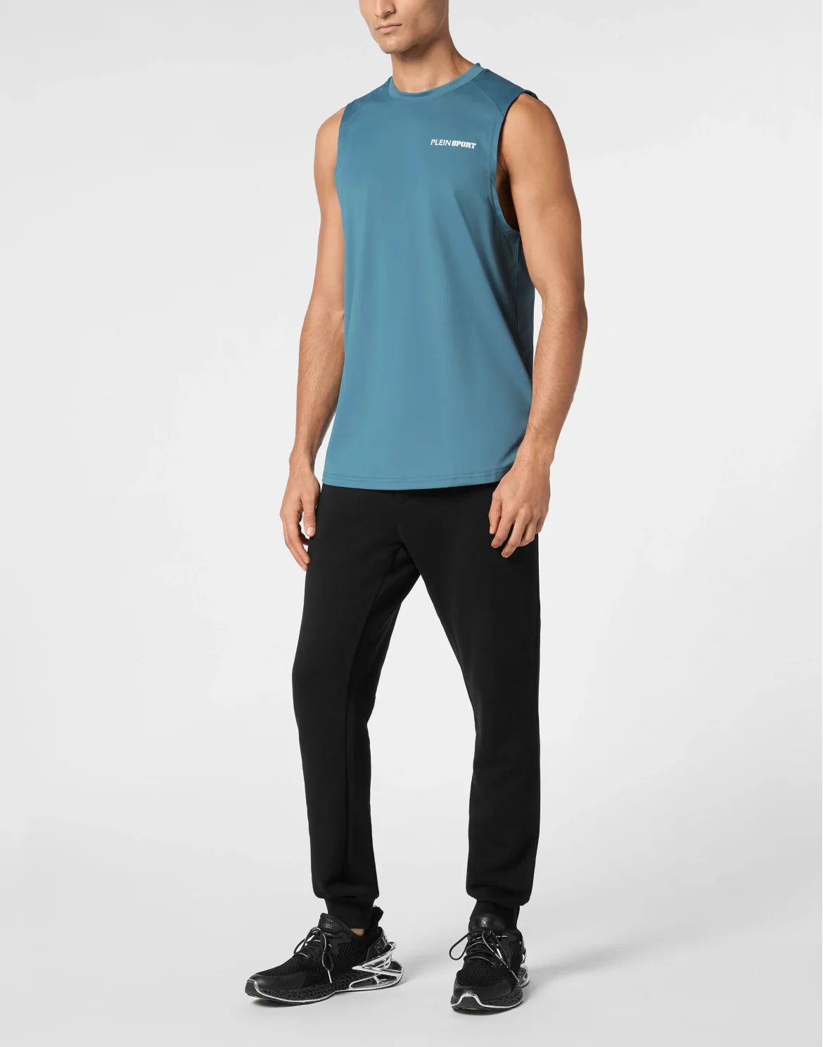 Micro Rib Tank Top Round Neck, цвет: Бирюзовый