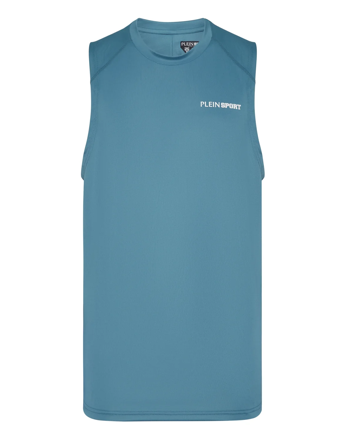Micro Rib Tank Top Round Neck, цвет: Бирюзовый