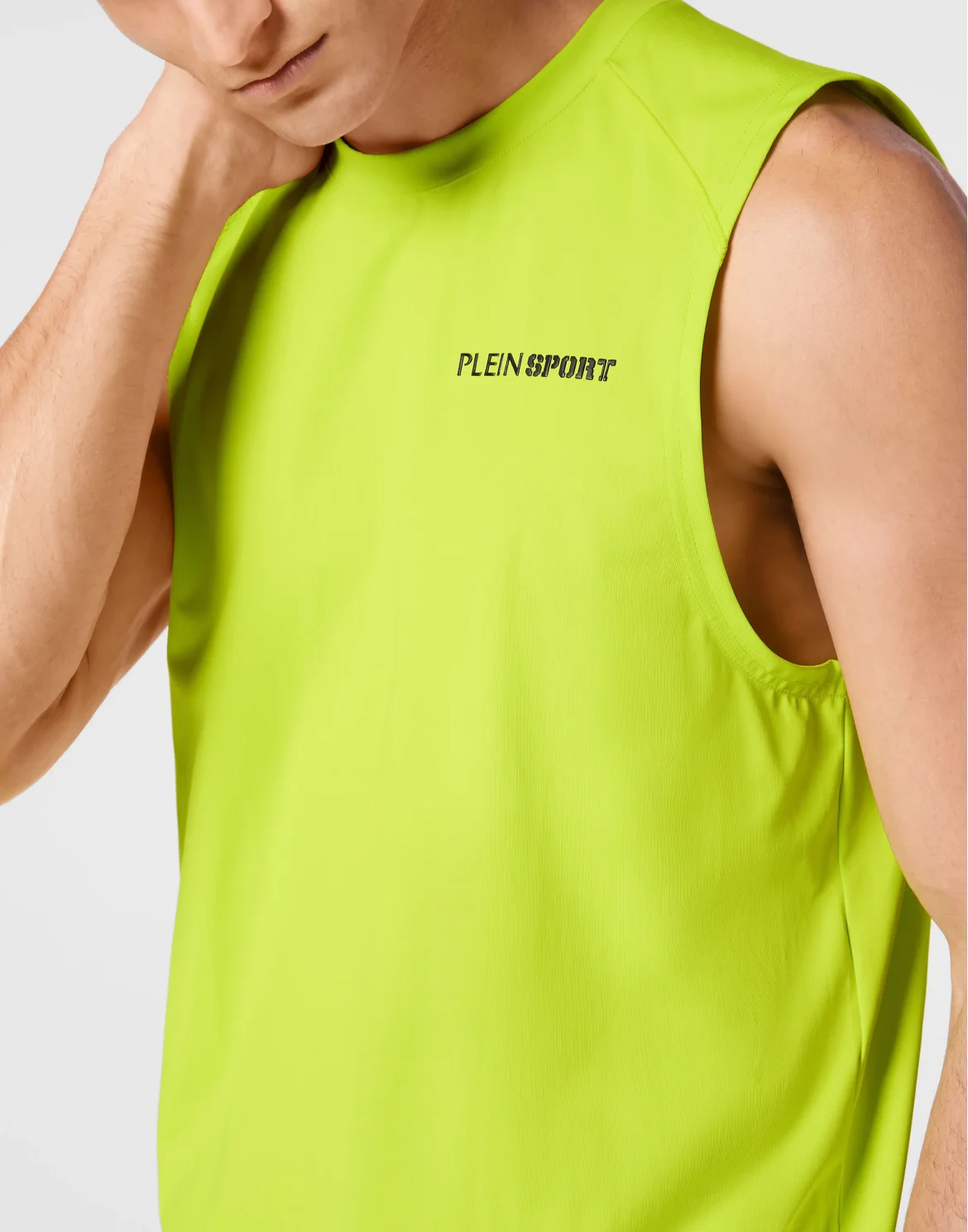Micro Rib Tank Top Round Neck, цвет: Желтый