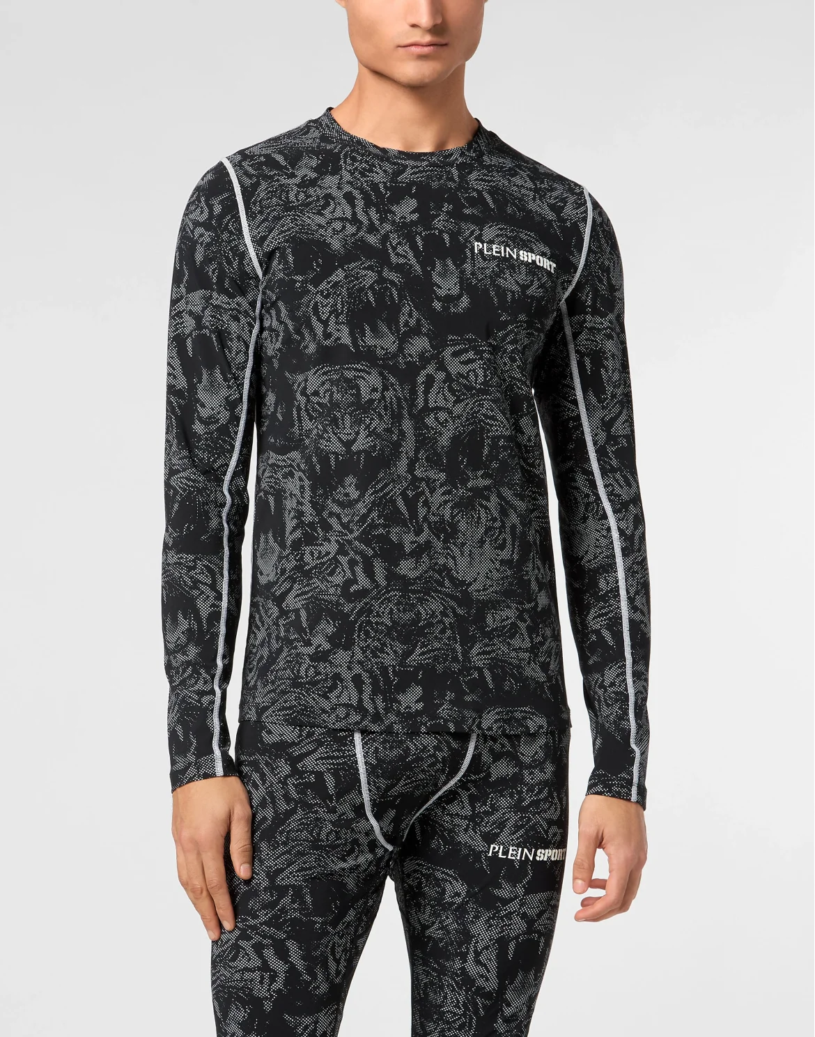 Dry-Fit T-shirt Round Neck LS Tiger, цвет: Черный